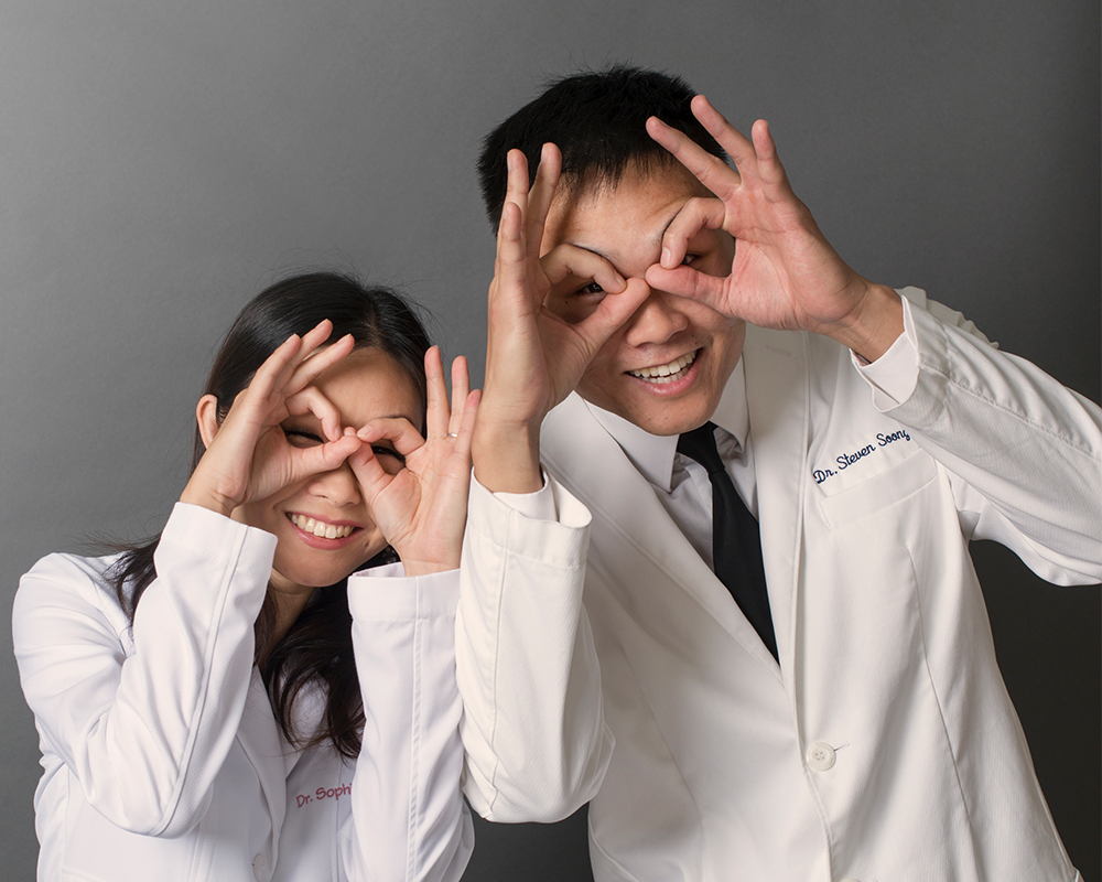 Dr. Steven and Dr. Sophie of Bright Vision Optometry