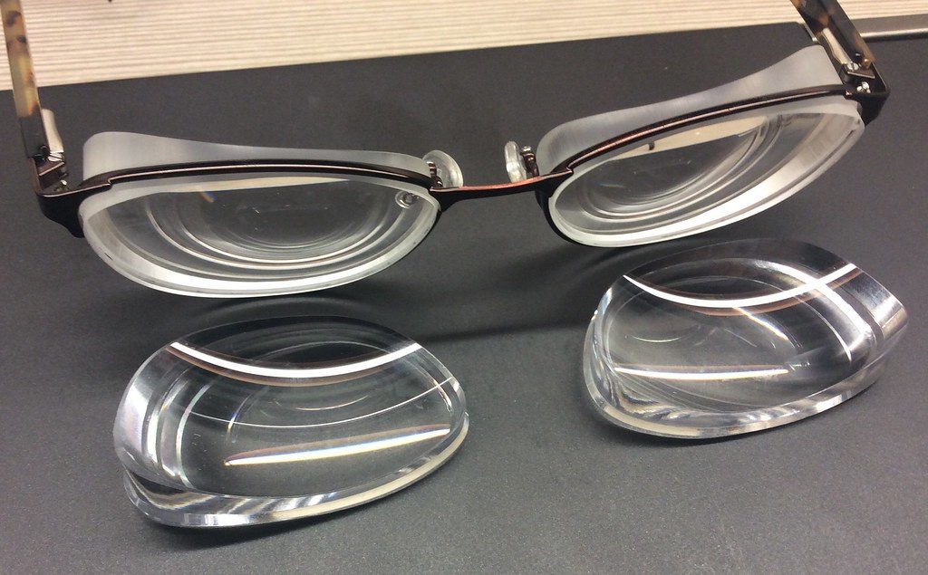 high prescription lenses on metal glasses