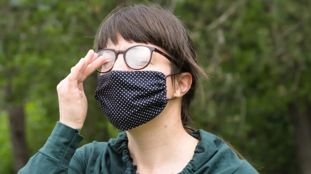 fogging with glasses, try contact lenses

