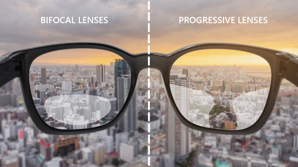 bifocal lenses vs. progressive lenses, different options to reading glasses